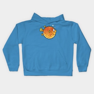 Puffed Up Pufferfish Kids Hoodie